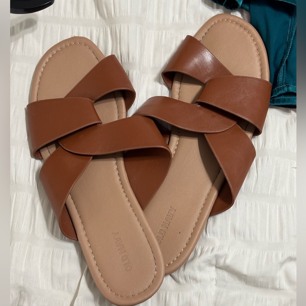 brown old navy sandals